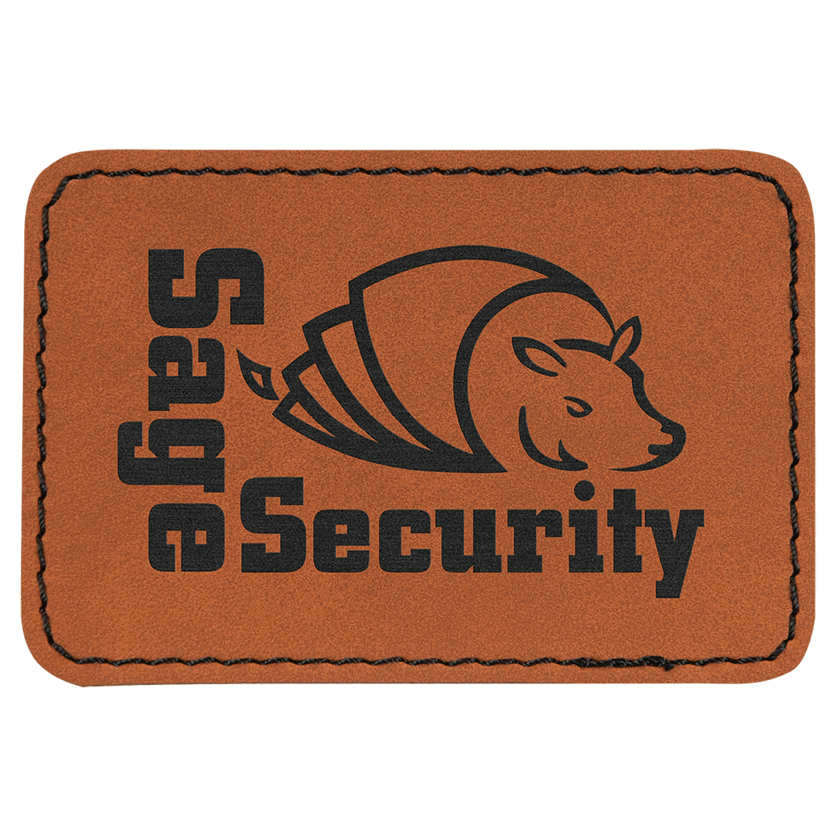 Rawhide 3" x 2" Laserable Leatherette Rectangle Patch with Kota Pro Adhesive