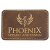 3" x 2" Laserable Leatherette Rectangle Patch with Kota Pro Adhesive