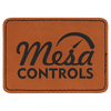 3 1/2" x 2 1/2" Laserable Leatherette Rectangle Patch with Kota Pro Adhesive