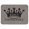 3 1/2" x 2 1/2" Laserable Leatherette Rectangle Patch with Kota Pro Adhesive