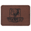 3 1/2" x 2 1/2" Laserable Leatherette Rectangle Patch with Kota Pro Adhesive