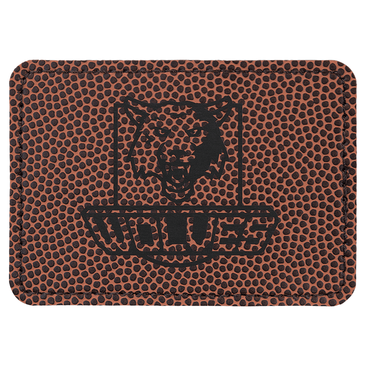 3 1/2" x 2 1/2" Laserable Leatherette Rectangle Patch with Kota Pro Adhesive
