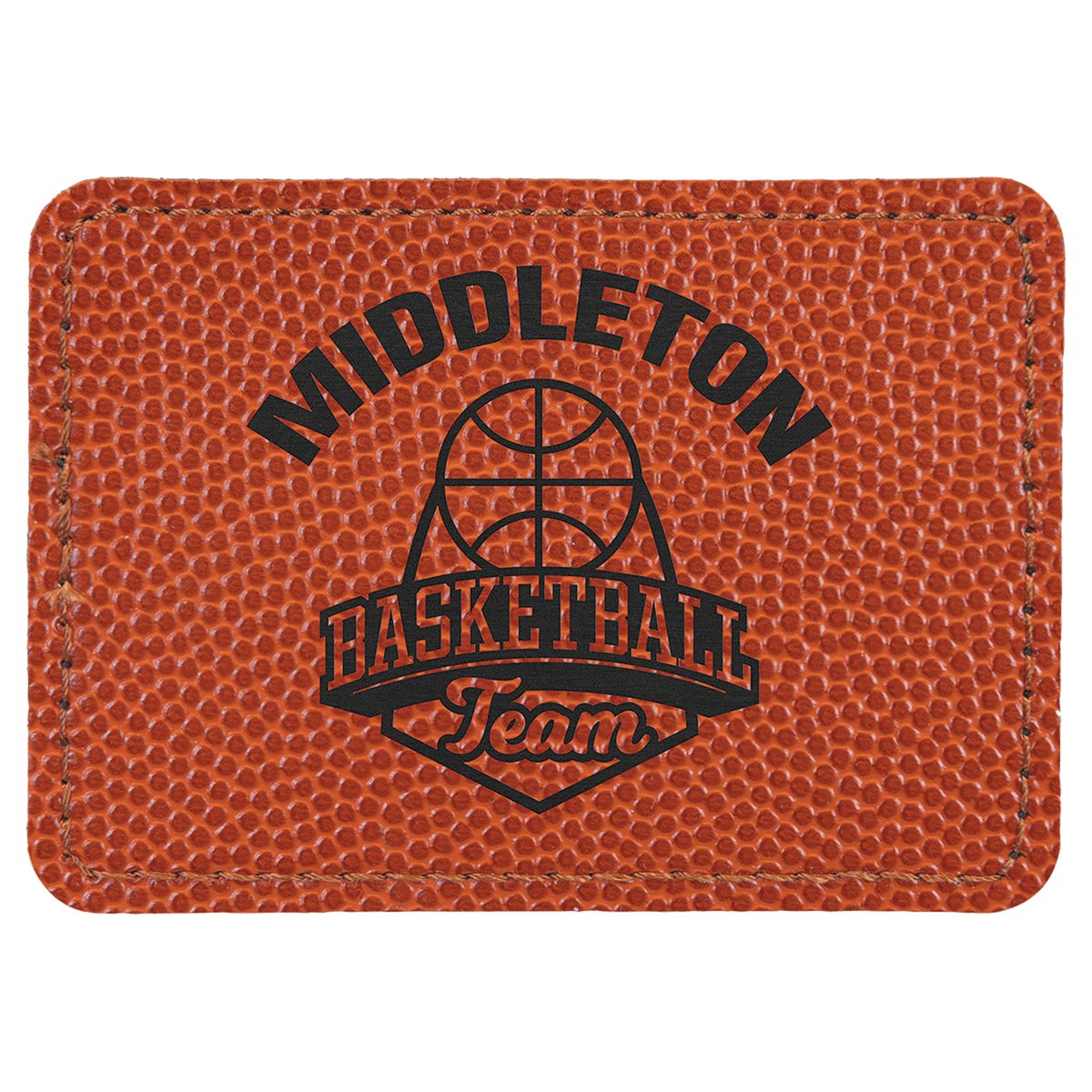 3 1/2" x 2 1/2" Laserable Leatherette Rectangle Patch with Kota Pro Adhesive
