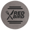 2 1/2" Laserable Leatherette Round Patch with Kota Pro Adhesive