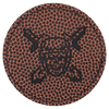 2 1/2" Laserable Leatherette Round Patch with Kota Pro Adhesive