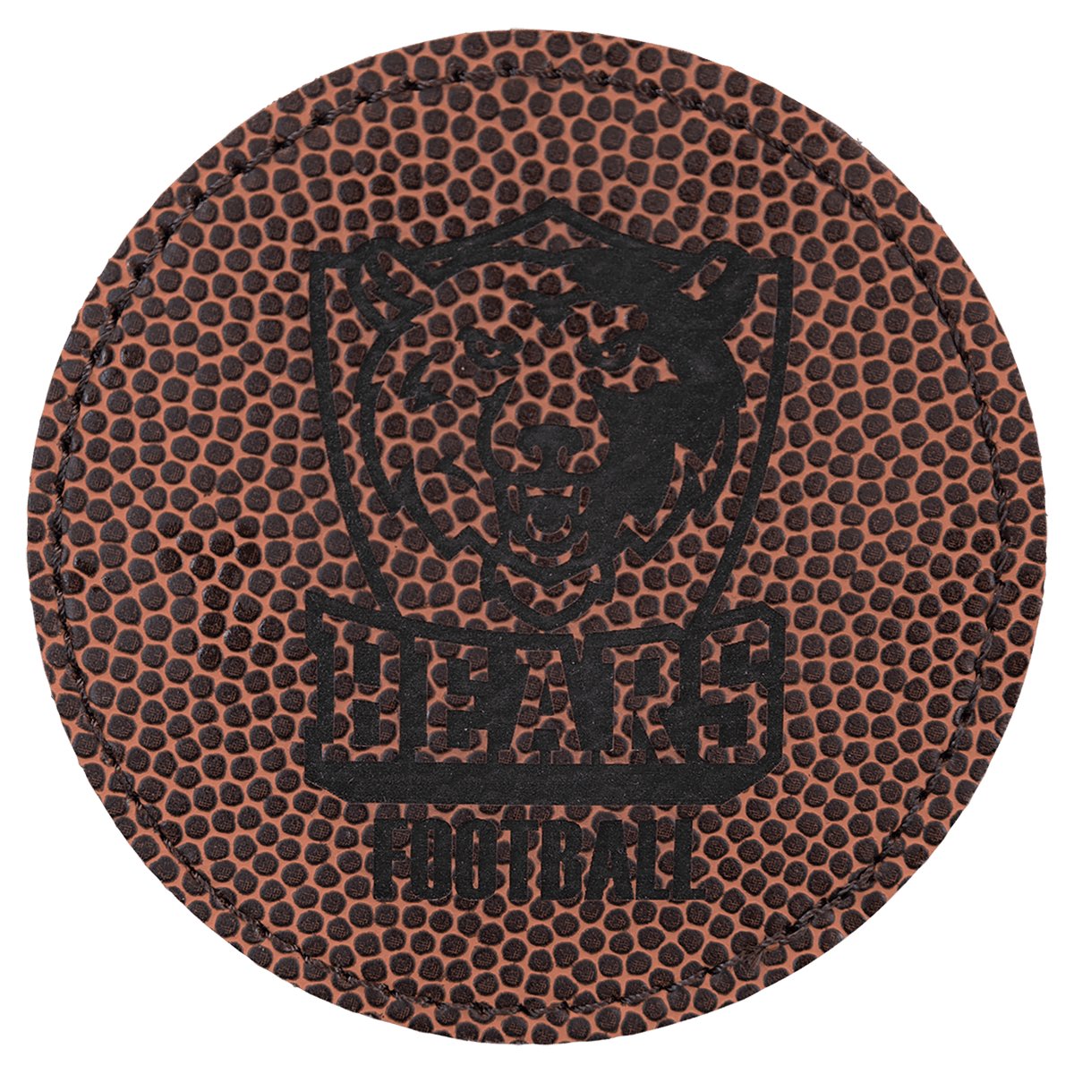 3" Laserable Leatherette Round Patch with Kota Pro Adhesive