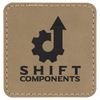 2 1/2" x 2 1/2" Laserable Leatherette Square Patch with Kota Pro Adhesive