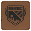 2 1/2" x 2 1/2" Laserable Leatherette Square Patch with Kota Pro Adhesive