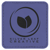 2 1/2" x 2 1/2" Laserable Leatherette Square Patch with Kota Pro Adhesive