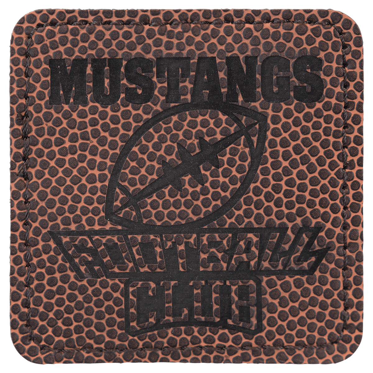 2 1/2" x 2 1/2" Laserable Leatherette Square Patch with Kota Pro Adhesive