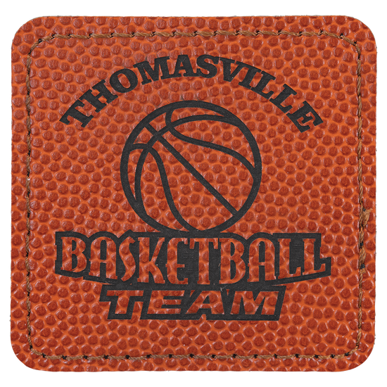 2 1/2" x 2 1/2" Laserable Leatherette Square Patch with Kota Pro Adhesive