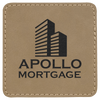 3" x 3" Laserable Leatherette Square Patch with Kota Pro Adhesive