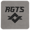 3" x 3" Laserable Leatherette Square Patch with Kota Pro Adhesive