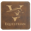 3" x 3" Laserable Leatherette Square Patch with Kota Pro Adhesive