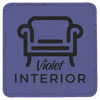 3" x 3" Laserable Leatherette Square Patch with Kota Pro Adhesive