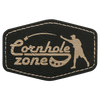 3" x 2" Laserable Leatherette Hex Patch with Kota Pro Adhesive
