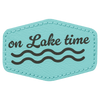 3" x 2" Laserable Leatherette Hex Patch with Kota Pro Adhesive
