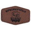 3" x 2" Laserable Leatherette Hex Patch with Kota Pro Adhesive