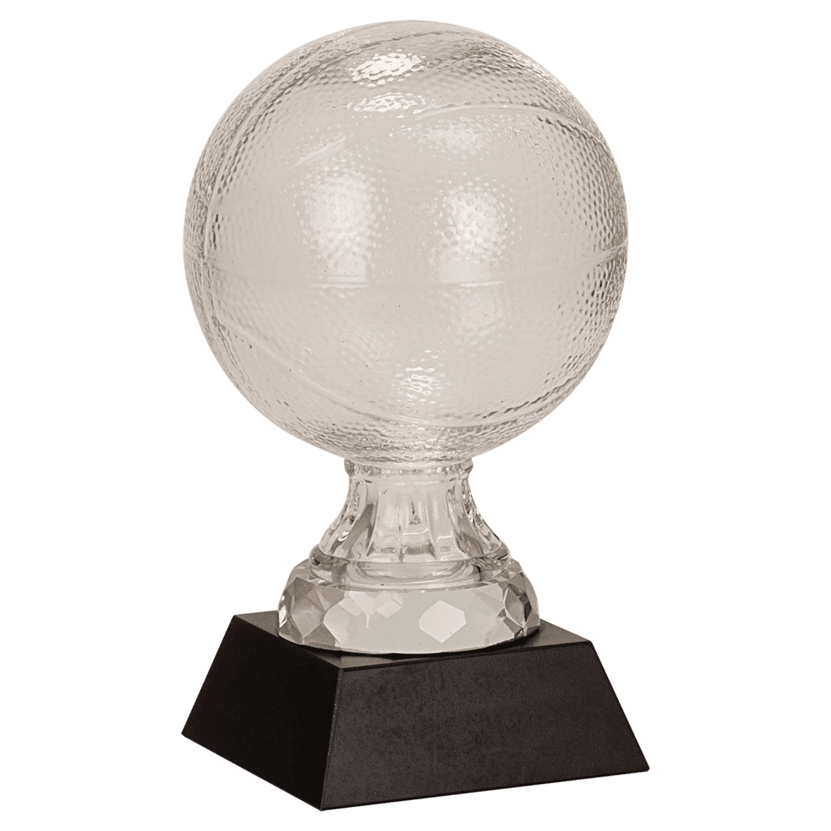 Glass Sport Ball Award with Marble Base — Sport and Size · Basketball · 7″ · SBG102