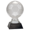 Glass Sport Ball Award with Marble Base — Sport and Size