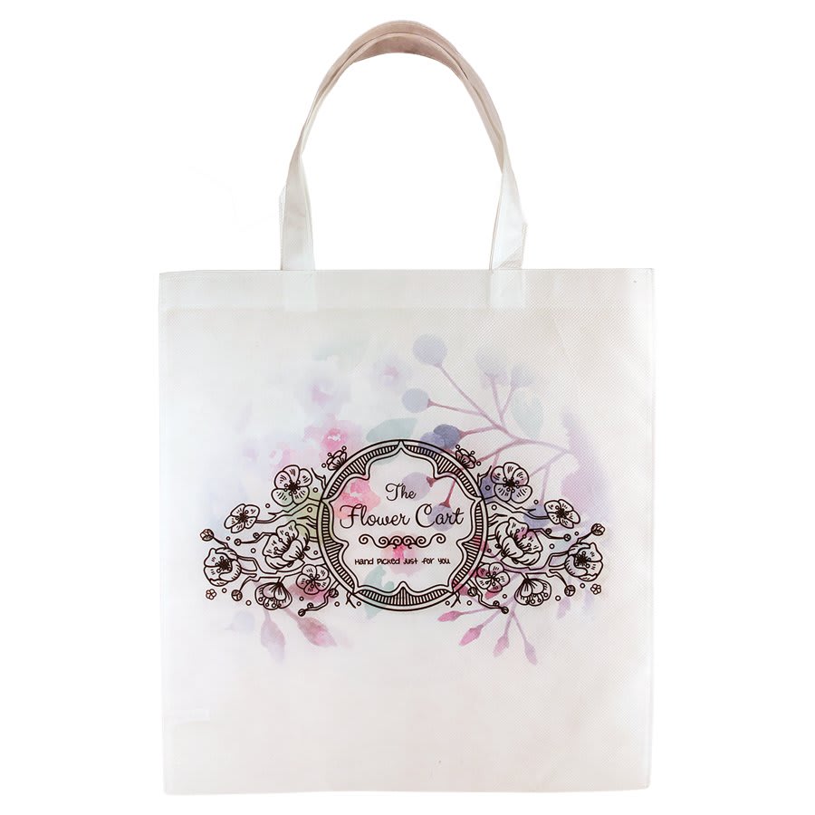 15" x 15 3/4" White Sublimatable Canvas Bag