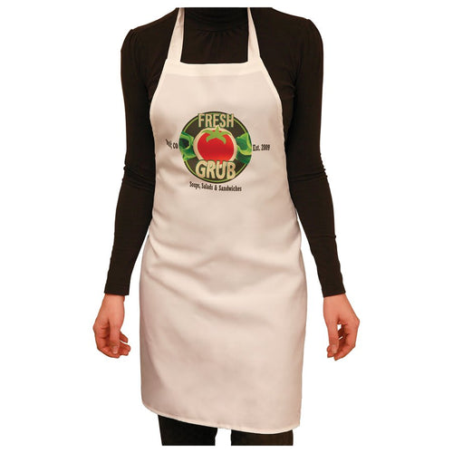 28" x 31 1/2" White Sublimatable Apron