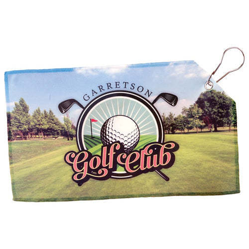 7 1/2" x 13" White Sublimatable Golf Towel