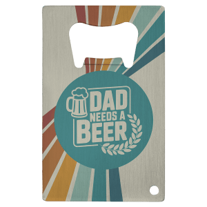 SBL117 stainless steel rectangle bottle opener with punch hole and sample decoration