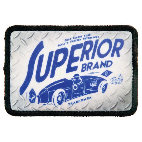 3" x 2" Rectangle Sublimatable Patch with Adhesive & Black Border