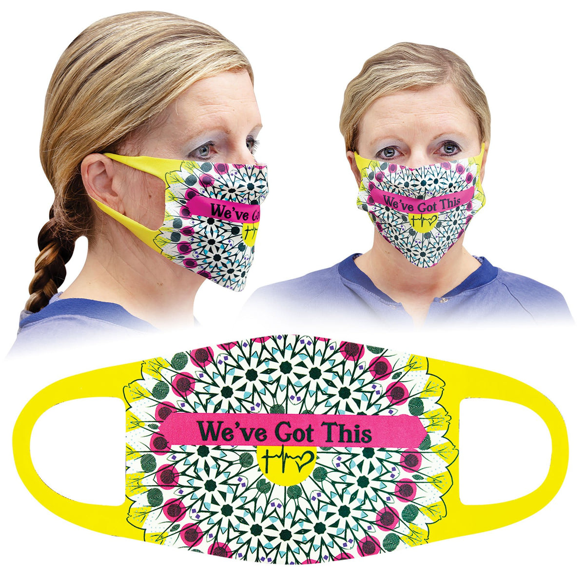 7 1/4" x 4 3/4" Large Sublimatable Face Mask