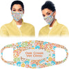 7 1/4" x 4 3/4" Large Sublimatable Face Mask