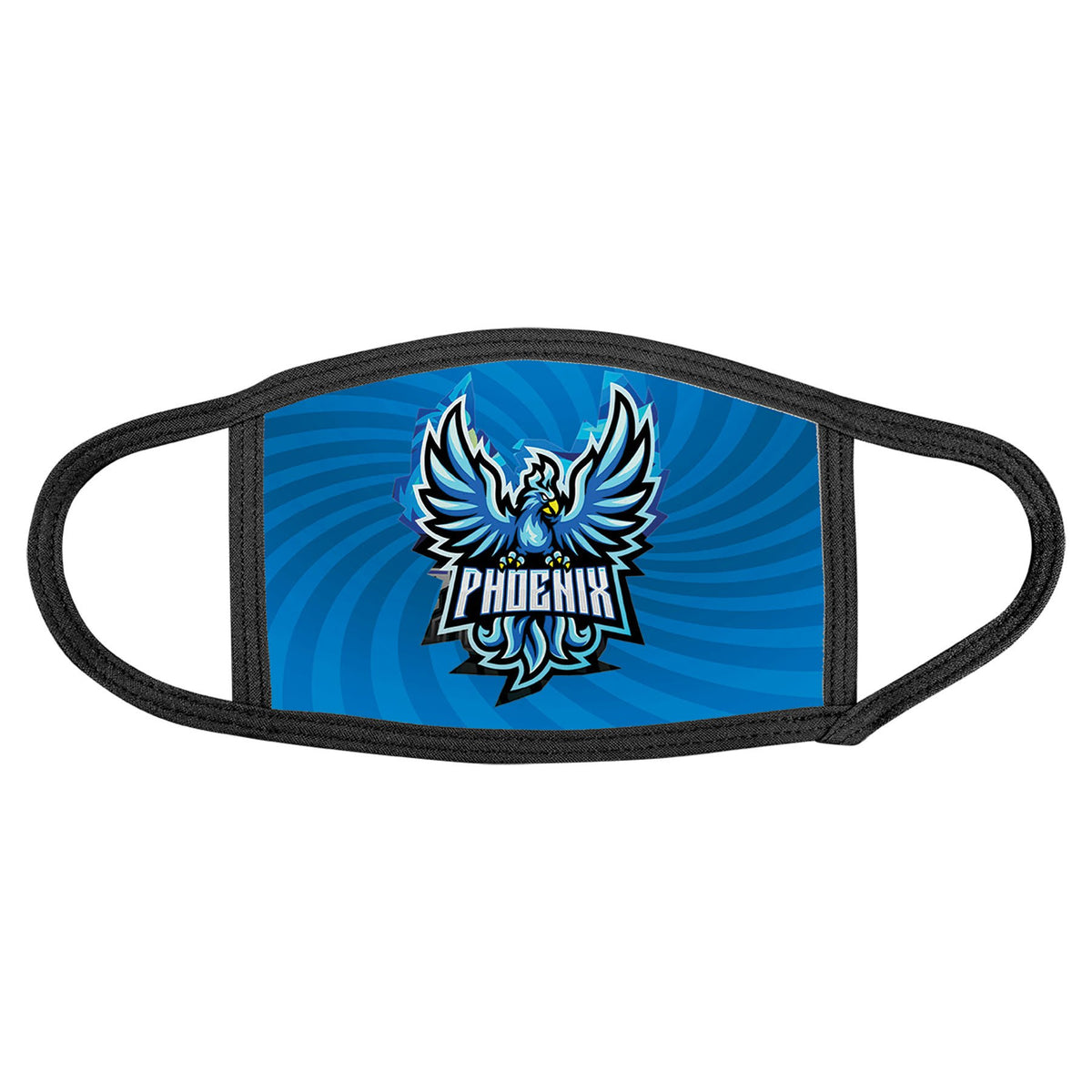 6" x 5" Medium Sublimatable Face Mask with Trim & Ear Loops