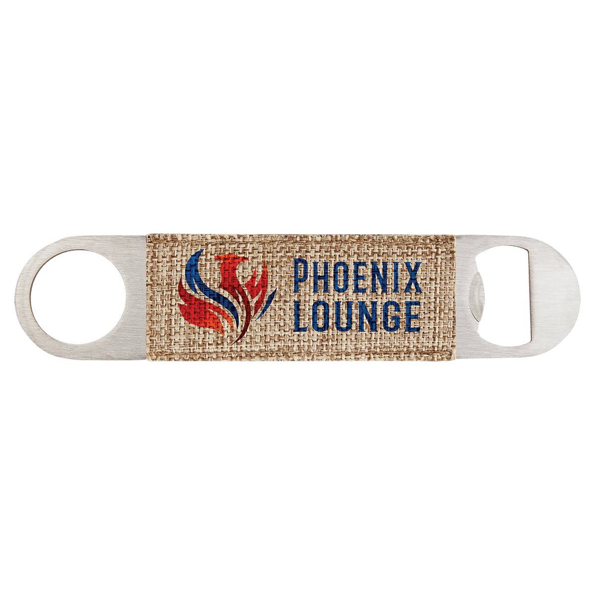 1 1/2" x 7" Sublimatable Burlap Bottle Opener