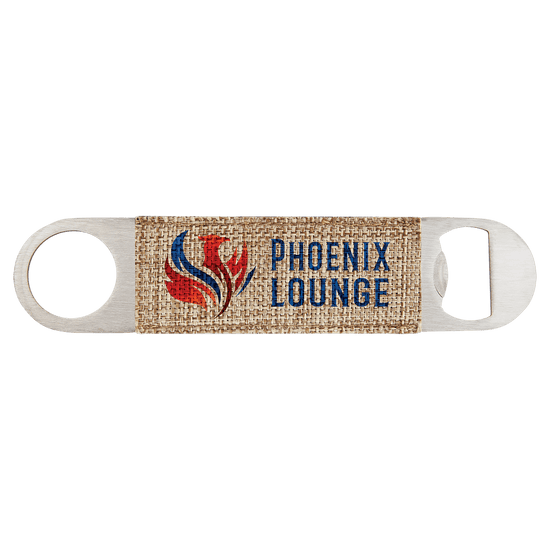 1 1/2" x 7" Sublimatable Burlap Bottle Opener