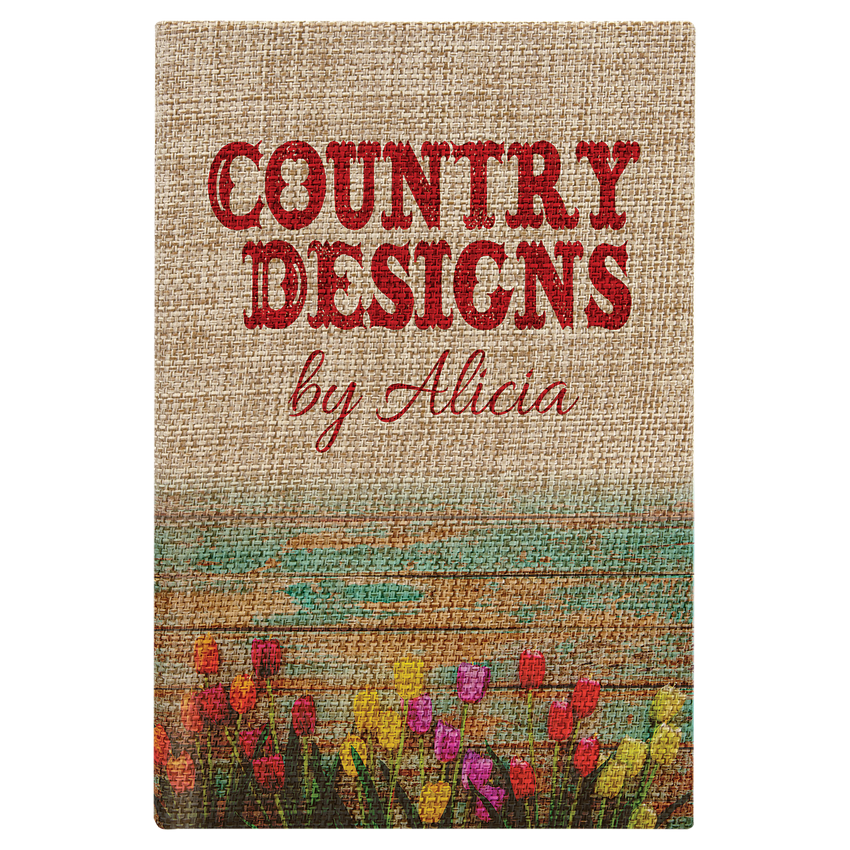 5 1/4" x 8 1/4" Burlap Sketch Book with White Unlined Notepad