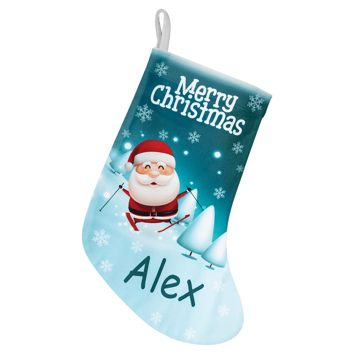 10" x 14" White Sublimatable Holiday Stocking
