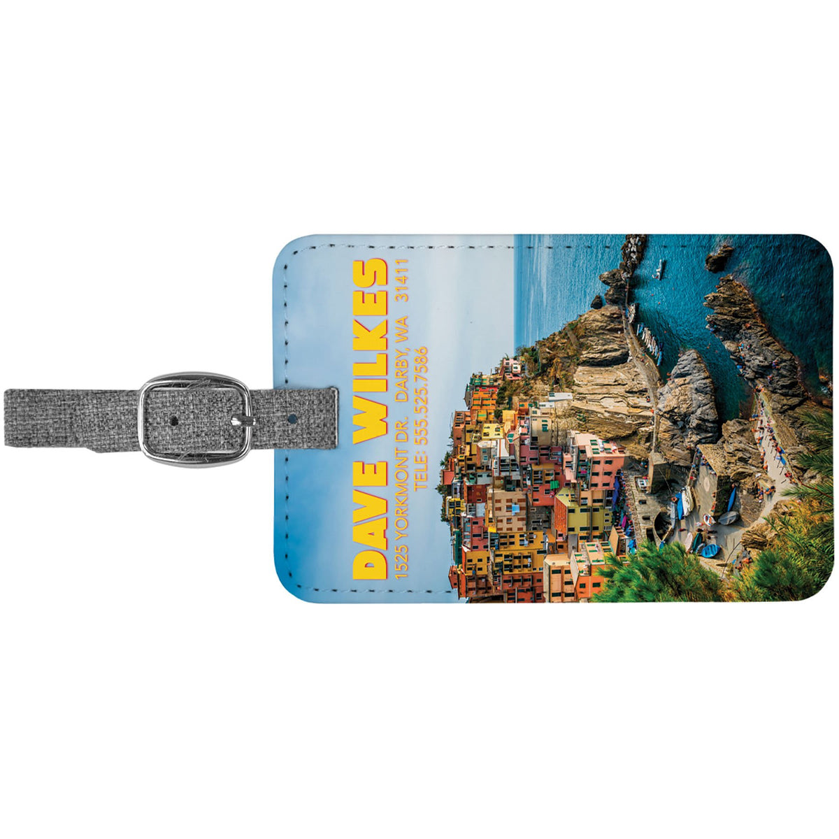 4 1/4" x 2 3/4" Subli-Tru Luggage Tag