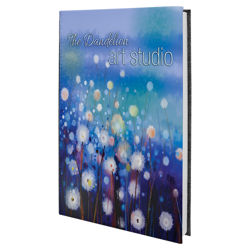 5 1/4" x 8 1/4" Subli-Tru Sketch Book with White Unlined Notepad