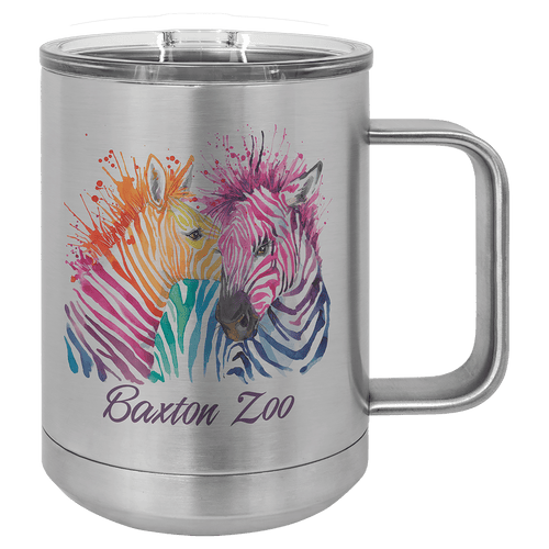 Sublimatable Polar Camel 15 oz. Insulated Mug with Slider Lid