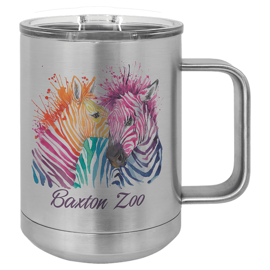 Sublimatable Polar Camel 15 oz. Insulated Mug with Slider Lid