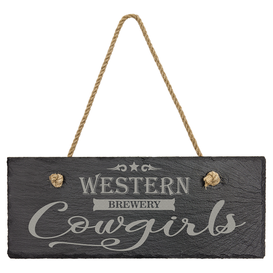 Rectangle Slate Decor with Hanger String