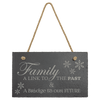 Rectangle Slate Decor with Hanger String