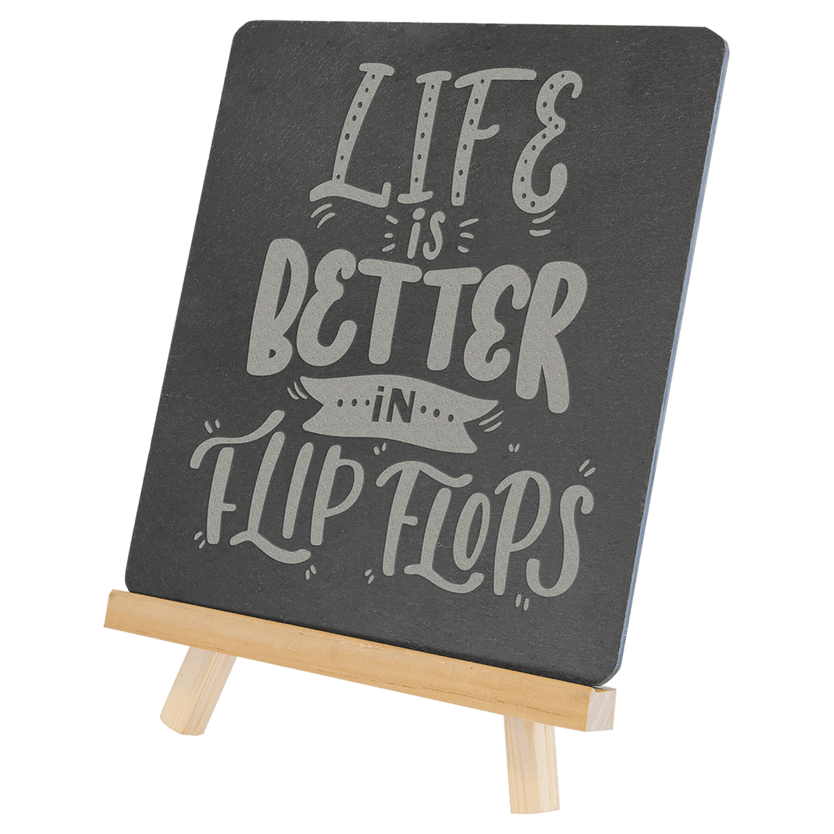 Wood and Slate Easel