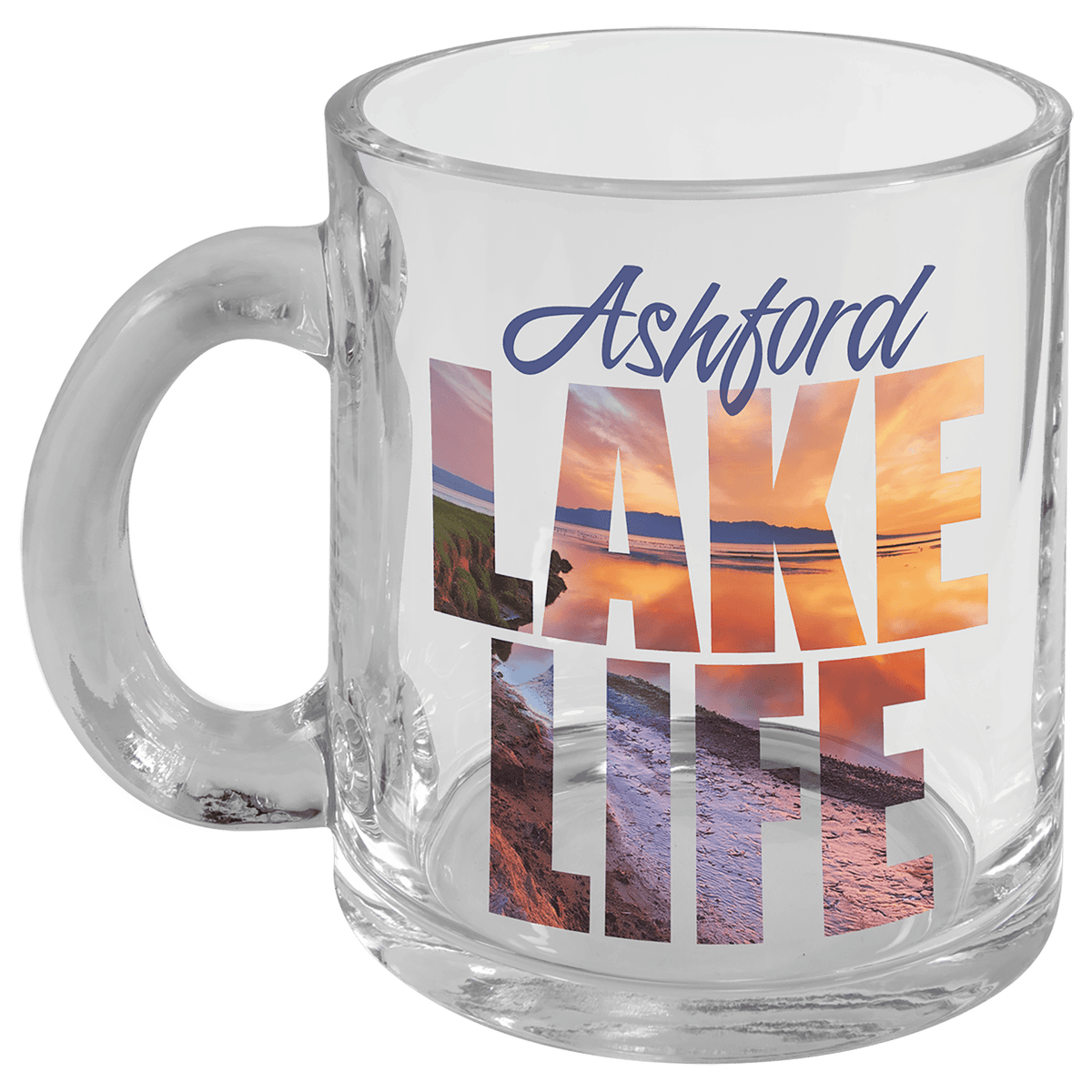 10 oz. Sublimatable Glass Mug with Handle