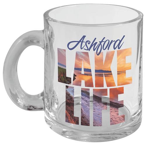 10 oz. Sublimatable Glass Mug with Handle