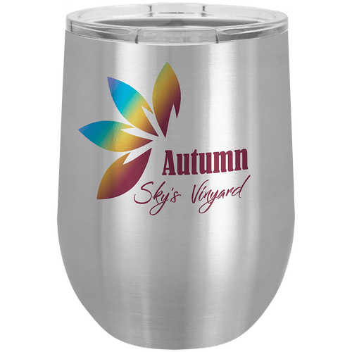 12 oz. Sublimatable Polar Camel Stemless Wine Tumbler with Lid
