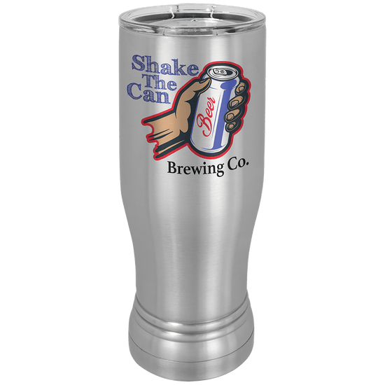 Sublimatable 14 oz. Polar Camel Pilsner with Clear Lid