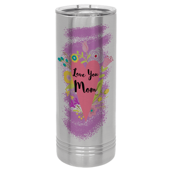 Polar Camel 22 oz. Sublimatable Skinny Tumbler with Slider Lid