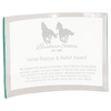 Jade Glass Crescent Award — Size and Thickness