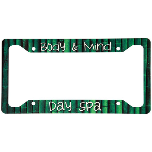 12.25" x 6.5" Gloss White Sublimatable Unisub Aluminum License Plate Frame